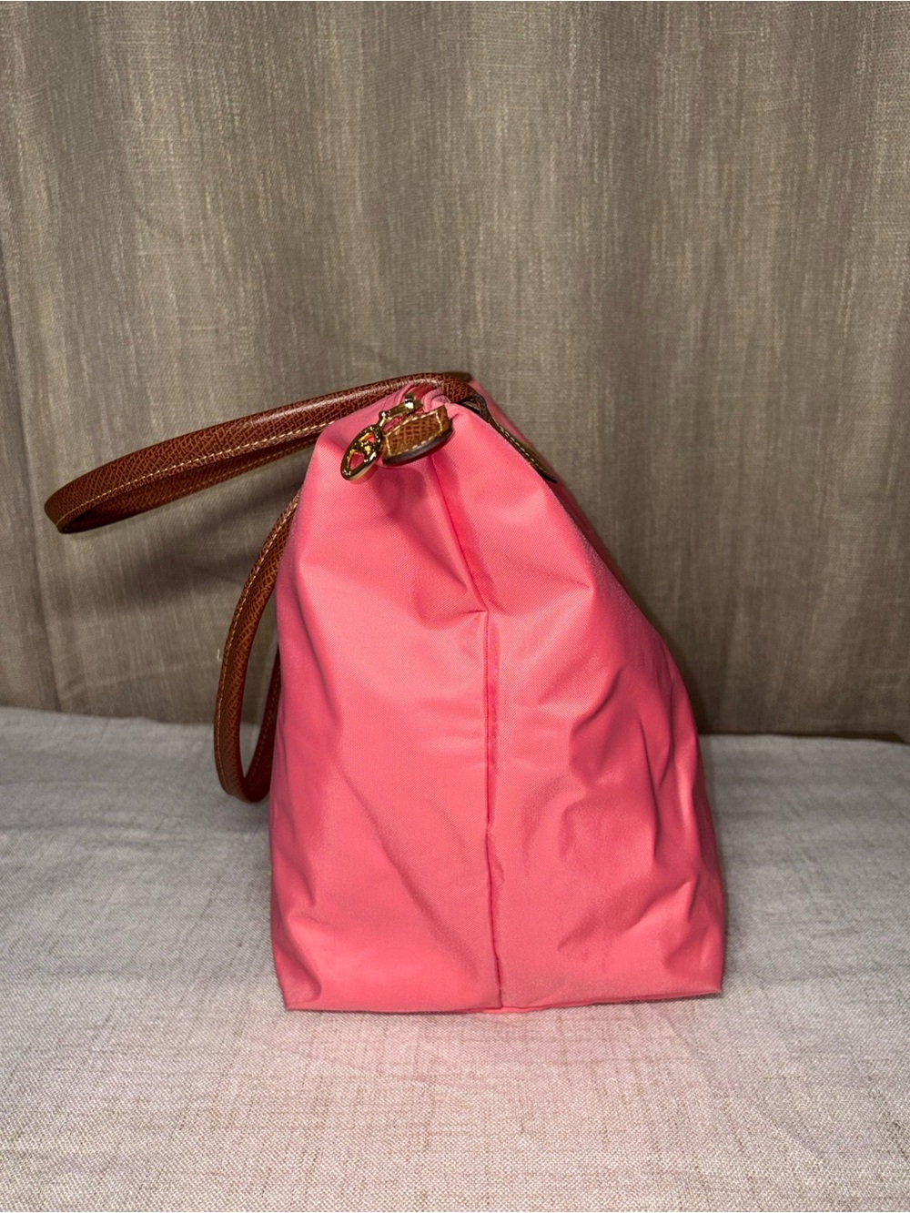 Longchamp Le Pliage Large Tote Bag - Pink / Russian Leather - Picture 4 of 11